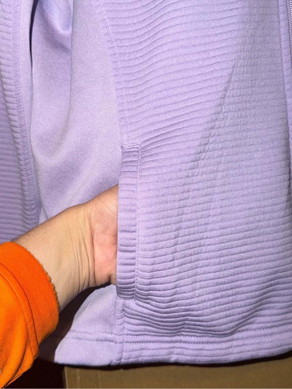 Pebble Beach Lavender Ribbed Zip-Front Jacket - Picture 2 of 5